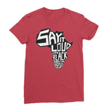 Black and Proud Women’s T-Shirt - Red / Female / S