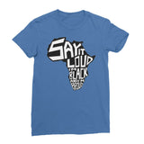 Black and Proud Women’s T-Shirt - Royal Blue / Female / S