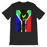Nelson Mandela South Africa Kids T-Shirt - Black / 3 to 4