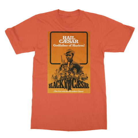 Black Caesar Poster T-Shirt - Orange / Unisex / S