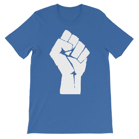 Black Power Fist Kids T-Shirt - Royal Blue / 3 to 4 Years