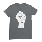 Black Power Fist Women’s T-Shirt - Dark Grey / Female / S