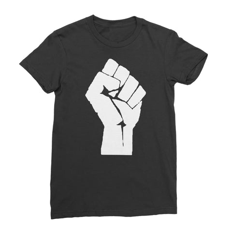 Black Power Fist Women’s T-Shirt - Black / Female / S