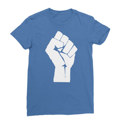 Black Power Fist Women’s T-Shirt - Royal Blue / Female / S