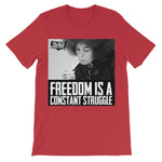 Freedom is a Constant Struggle Kids T-Shirt - Red / 3 to 4 