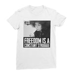 Freedom is a Struggle Women’s T-Shirt - White / Female / S