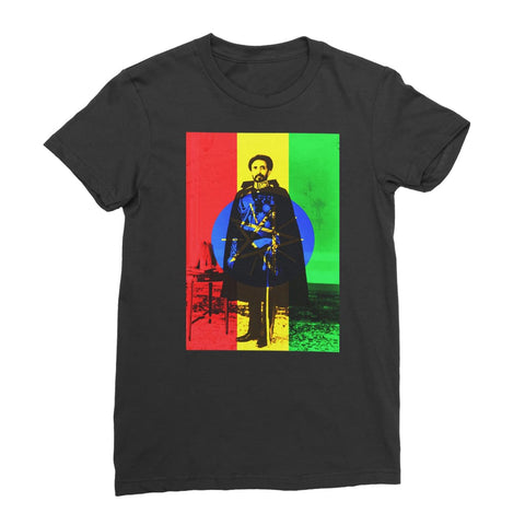 Haile Selassie Ethiopia Women’s T-Shirt - Black / Female / S