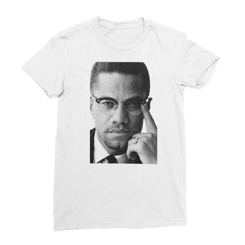 Malcolm X Classic Women’s T-Shirt - White / Female / S