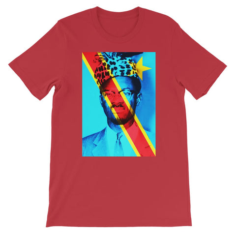 Patrice Lumumba Congo Kids T-Shirt - Red / 3 to 4 Years